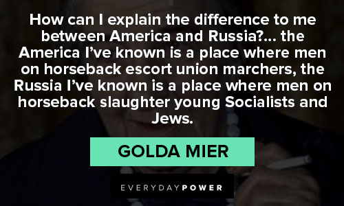 Meaningful Golda Meir quotes