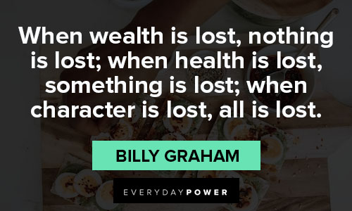 health is wealth quotes on character