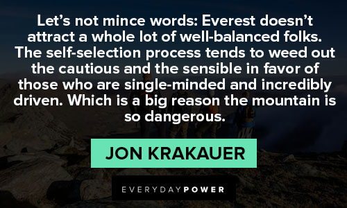 hiking quotes from Jon Krakauer
