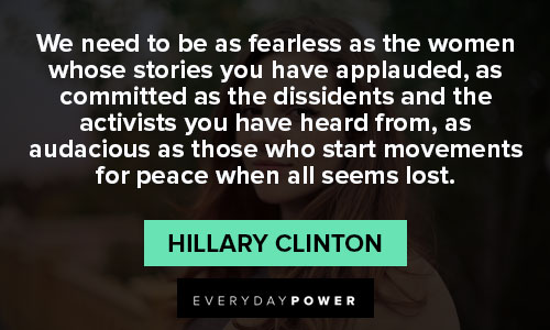 Hillary Clinton quotes that will encourage you