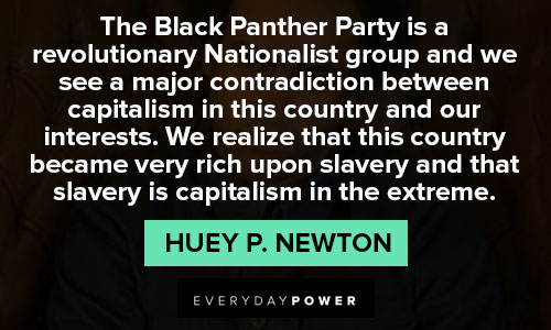 Huey P. Newton quotes about Black Panther