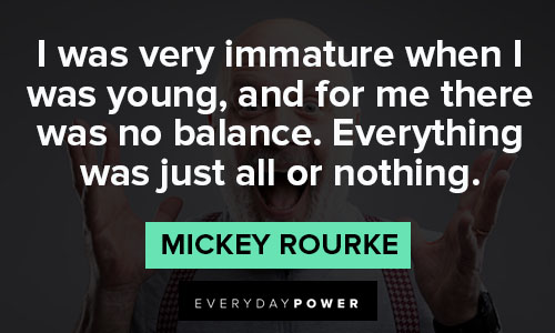 immature quotes about balance
