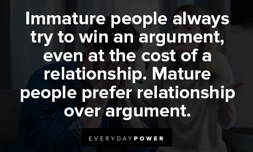 immature quotes about relationship