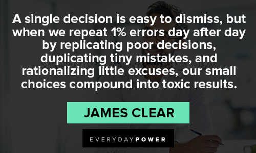 Saying and james clear quotes