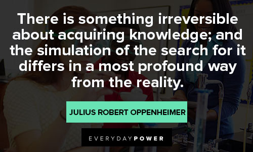 Julius Robert Oppenheimer quotes about reality