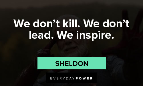Jupiter’s Legacy quotes about we don’t kill. We don’t lead. We inspire