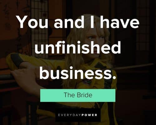 Kill Bill quotes from both movies