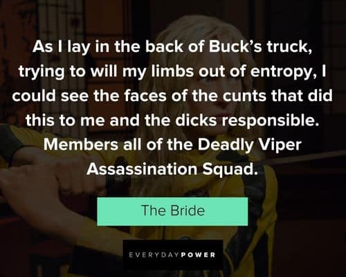 Random Kill Bill quotes
