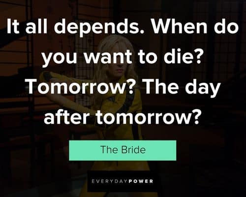 Meaningful Kill Bill quotes