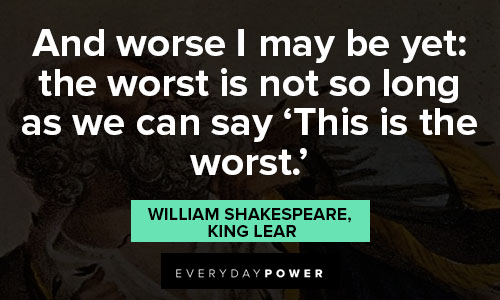 King Lear quotes about tough times