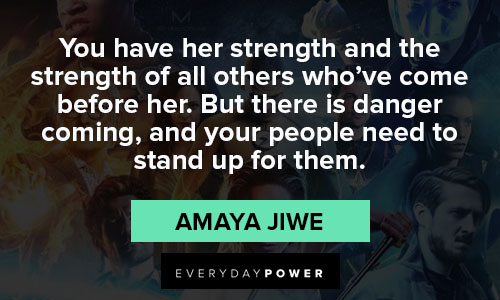Legends of Tomorrow quotes from Amaya Jiwe