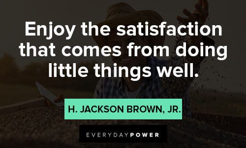 little things quotes about satisfaction