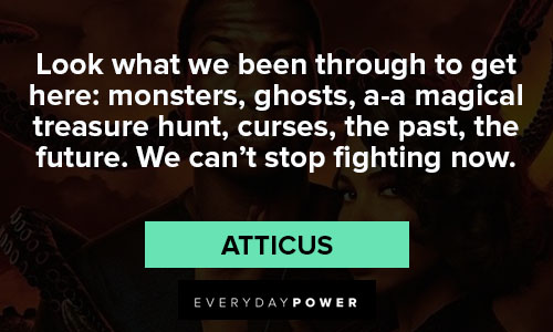 Lovecraft Country quotes about fighting