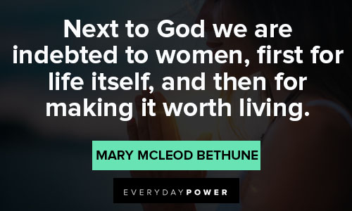 Mary McLeod Bethune quotes about women