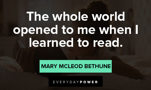 Mary McLeod Bethune quotes on learned