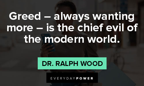 materialistic quotes about modern world