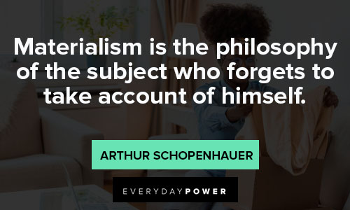 materialistic quotes about account