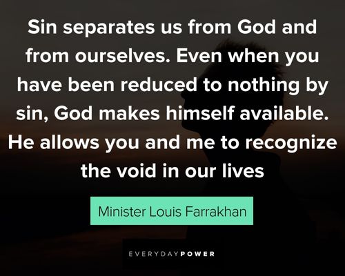 Minister Louis Farrakhan quotes that recognize