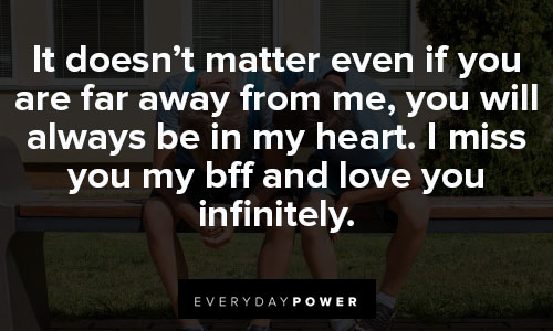missing friends quotes on heart