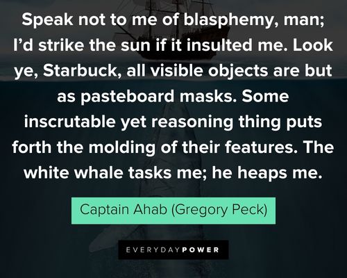 Famous Moby Dick quotes and lines about the great white whale