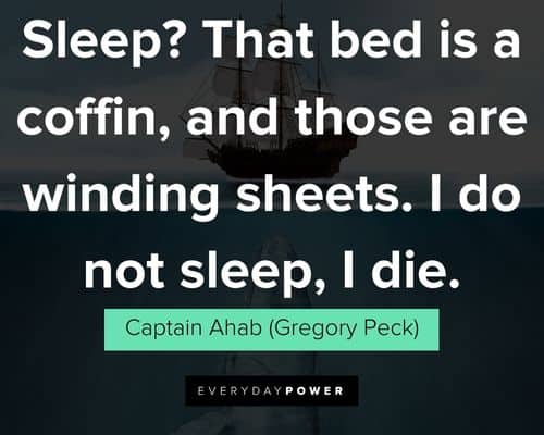 Moby Dick quotes about sleep, death, and secrets
