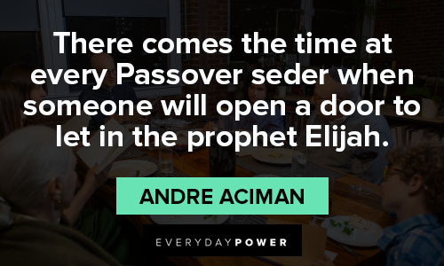 Passover quotes about prophet Elijah