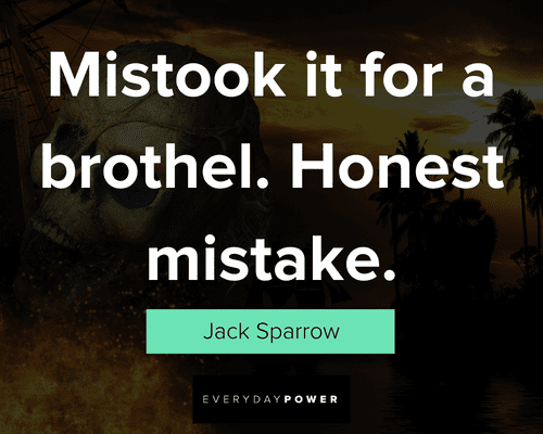 Pirates of the Caribbean quotes about honest mistake