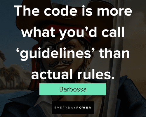 Pirates of the Caribbean quotes from Barbossa