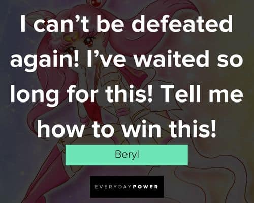 Sailor Moon quotes about how to win this
