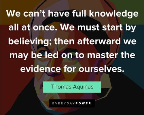 Saint Thomas Aquinas Quotes about Self and Wisdom