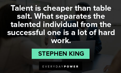 sales quotes on talent is cheaper than table salt