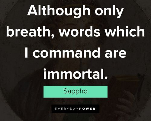 Wise and inspirational Sappho Quotes