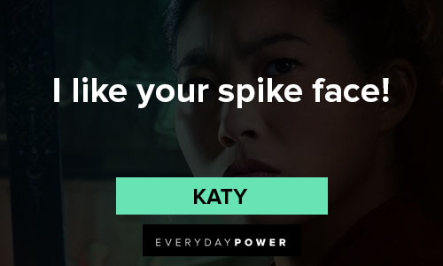 Shang-Chi and the Legend of the Ten Rings quotes on i like your spike face