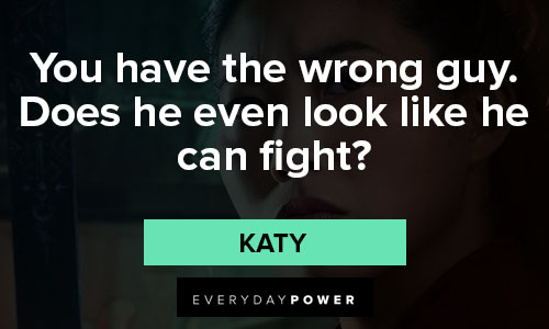 Shang-Chi and the Legend of the Ten Rings quotes that you have the wrong guy. Does he even look like he can fight