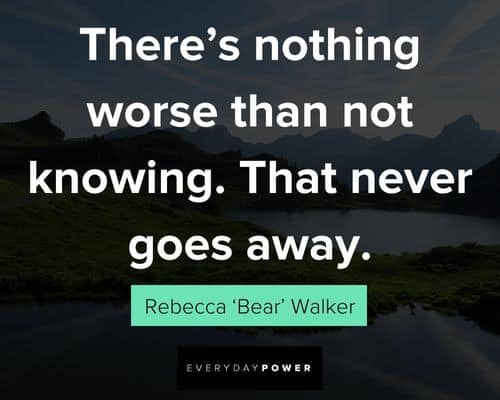 Sweet Tooth quotes from Rebecca ‘Bear’ Walker