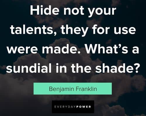 Talent quotes about sharing yours