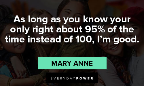 The Babysitters Club quotes from Mary Anne