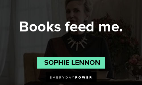 The Marvelous Mrs. Maisel Quotes about books feed me