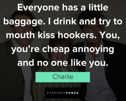 Two and a Half Men quotes about kiss