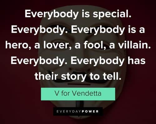 Top V for Vendetta quotes
