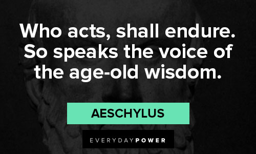 Aeschylus quotes on suffering and experience