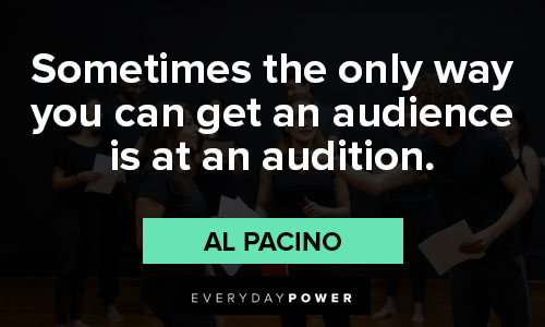 Al Pacino quotes on acting