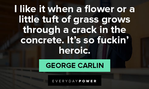 Quotes from George Carlin about politics and work