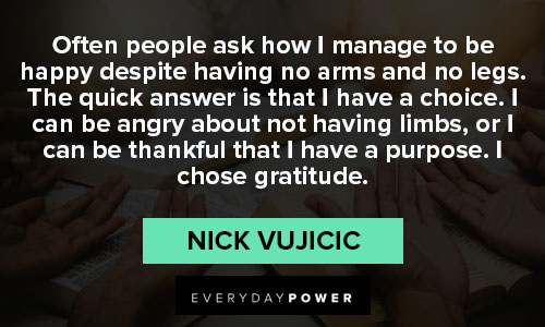 Unique Nick Vujicic quotes