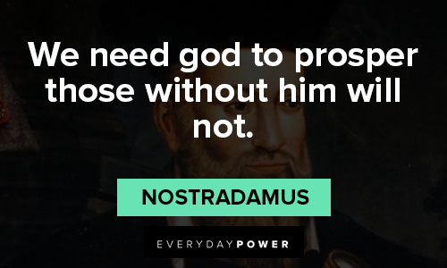 Nostradamus quotes on religion and the rapture